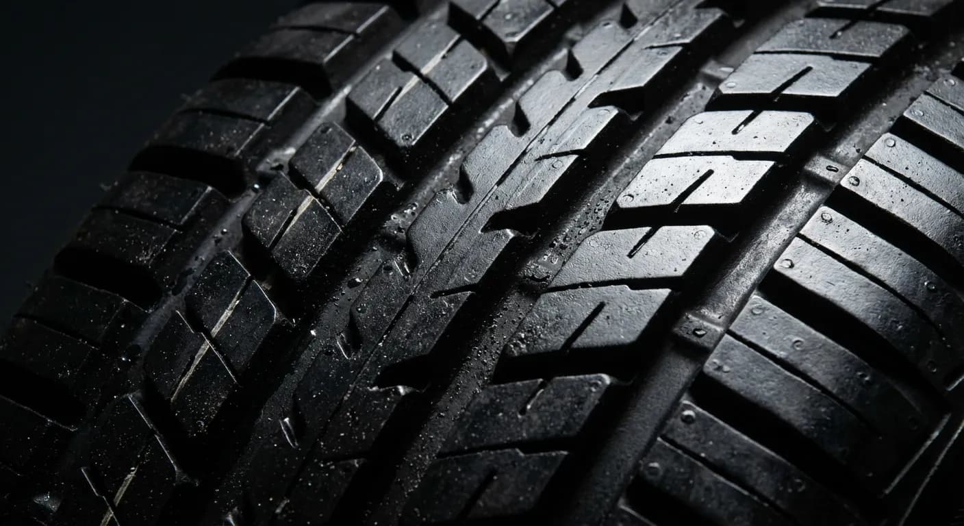 Pneu Kleber avis : que valent-ils vraiment en 2024 ? Gros plan sur les rainures et la gomme d'un pneu Kleber